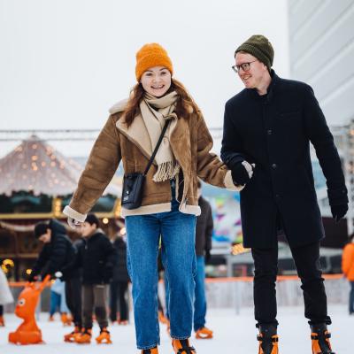 Outside Ice skating rink